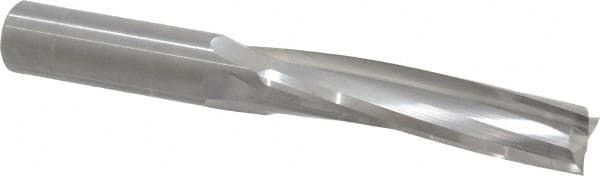 Onsrud - 3/4" Cutting Diam x 3-1/8" Length of Cut, 3 Flute, Upcut Spiral Router Bit - Uncoated, Right Hand Cut, Solid Carbide, 6" OAL x 3/4" Shank Diam, Three Edge, 10° Helix Angle - Caliber Tooling