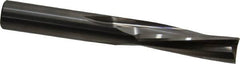 Onsrud - 1/2" Cutting Diam x 1-5/8" Length of Cut, 3 Flute, Downcut Spiral Router Bit - Uncoated, Right Hand Cut, Solid Carbide, 4" OAL x 1/2" Shank Diam, Three Edge, 10° Helix Angle - Caliber Tooling