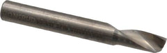 Onsrud - 3/16" Cutting Diam x 3/8" Length of Cut, 1 Flute, Upcut Spiral Router Bit - Uncoated, Right Hand Cut, Solid Carbide, 1-1/2" OAL x 3/16" Shank Diam, Single Edge, 22° Helix Angle - Caliber Tooling