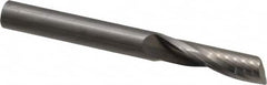 Onsrud - 3/8" Cutting Diam x 1-3/8" Length of Cut, 1 Flute, Upcut Spiral Router Bit - Uncoated, Right Hand Cut, Solid Carbide, 3-1/2" OAL x 3/8" Shank Diam, Single Edge, 22° Helix Angle - Caliber Tooling