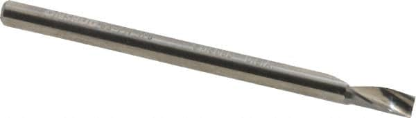 Onsrud - 1/8" Cutting Diam x 1/4" Length of Cut, 1 Flute, Upcut Spiral Router Bit - Uncoated, Right Hand Cut, Solid Carbide, 2" OAL x 1/8" Shank Diam, Single Edge, 21° Helix Angle - Caliber Tooling