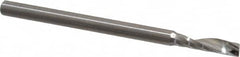 Onsrud - 1/8" Cutting Diam x 1/2" Length of Cut, 1 Flute, Upcut Spiral Router Bit - Uncoated, Right Hand Cut, Solid Carbide, 2" OAL x 1/8" Shank Diam, Single Edge, 21° Helix Angle - Caliber Tooling