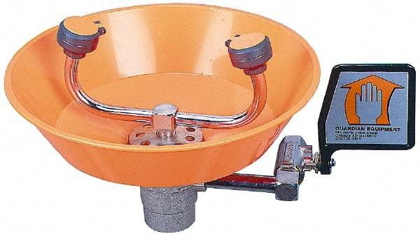 PRO-SAFE - Wall Mount, Plastic Bowl, Eyewash Station - 1/2" Inlet - Caliber Tooling