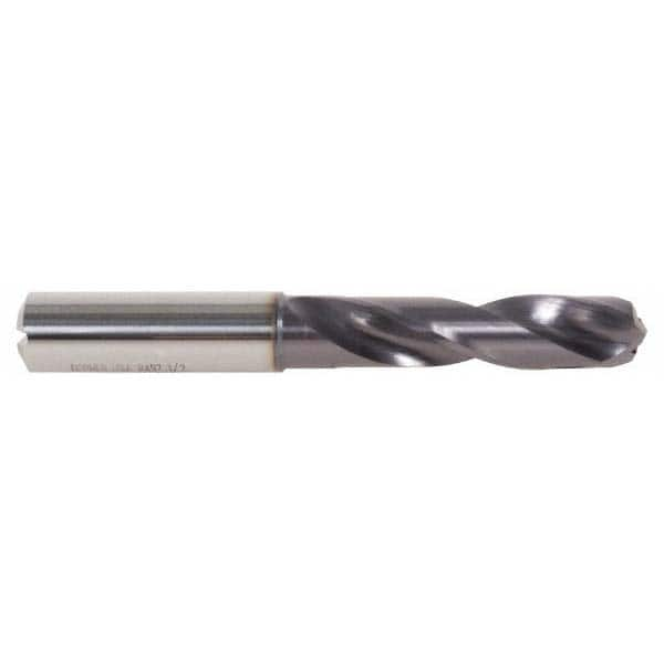 DORMER - 0.3681" 140° Spiral Flute Solid Carbide Screw Machine Drill Bit - Caliber Tooling