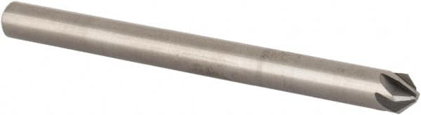 SGS - 1/8" Head Diam, 1/8" Shank Diam, 6 Flute 90° Solid Carbide Countersink - Caliber Tooling