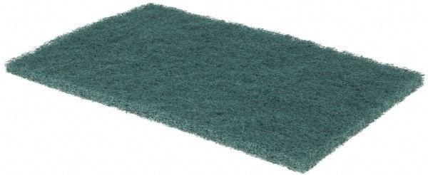 3M - 9" Long x 6" Wide x 0.4" Thick Scouring Pad - Medium-Duty, Green - Caliber Tooling