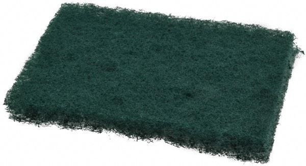 3M - 4-1/2" Long x 3" Wide x 0.8" Thick Scouring Pad - Medium-Duty, Green - Caliber Tooling