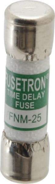 Cooper Bussmann - 250 VAC, 25 Amp, Time Delay General Purpose Fuse - Fuse Holder Mount, 1-1/2" OAL, 10 at AC kA Rating, 13/32" Diam - Caliber Tooling