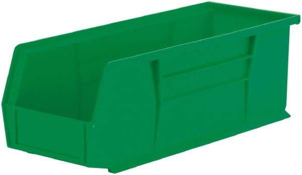 Akro-Mils - 50 Lb. Load Capacity, 14-3/4" Deep, Green Polymer Hopper Stacking Bin - 5" High x 5-1/2" Wide x 14-3/4" Long - Caliber Tooling