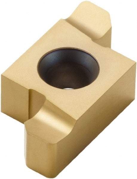 Seco - 101010ER Grade CP500, 2mm Cutting Width Carbide Grooving Insert - Right Hand, 0.5mm Corner Radius, TiAlN/TiN Finish - Caliber Tooling