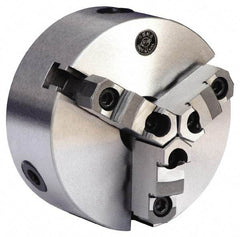 Gibraltar - 3 Jaws, 6" Diam, Self Centering Manual Lathe Chuck - D1-4 Mount Spindle, Reversible, 1.5748" Through Hole Diam, 0.0012" Axial Runout, 0.0012" Radial Runout, Cast Iron - Caliber Tooling