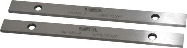 SPI - 6" Long x 1/2" High x 1/8" Thick, Steel Parallel - Sold as Matched Pair - Caliber Tooling