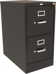 Hon - 15" Wide x 29" High x 25" Deep, 2 Drawer Vertical File with Lock - Steel, Black - Caliber Tooling