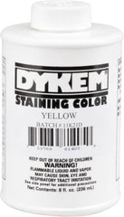 Dykem - 8 Ounce Yellow Staining Color - Brush in Cap Container - Caliber Tooling