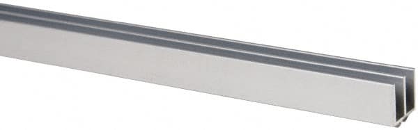 80/20 Inc. - 1 Panel, 0 to 48" Wide Door, Clear Anodized Aluminum Door Slide Track - 0.281" Door Thickness - Caliber Tooling