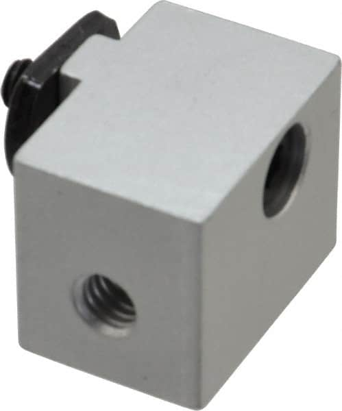 80/20 Inc. - 1" Wide, 0.88" High, Open Shelving Panel Mount Block - Aluminum, 1-1/4" Deep, Use with Series 15 - Caliber Tooling