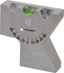 SPI - Machine Set-Up Gage Levels Minimum Adjustable Angle: 0.00 Maximum Adjustable Angle: 360.00 - Caliber Tooling