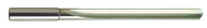 9.5mm Dia. - Carbide Straight Flute 7xD Drill-120° Point-Coolant-Bright - Caliber Tooling