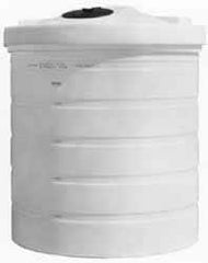 Made in USA - 500 Gallon Tapered Cylinder Linear Polyethylene Double Wall Tank - 71" High x 59" Diam - Caliber Tooling