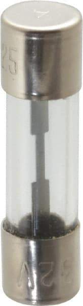 Cooper Bussmann - 32 VAC, 25 Amp, Fast-Acting Miniature Glass Fuse - Fuse Holder Mount, 1-1/2" OAL, 13/32" Diam - Caliber Tooling