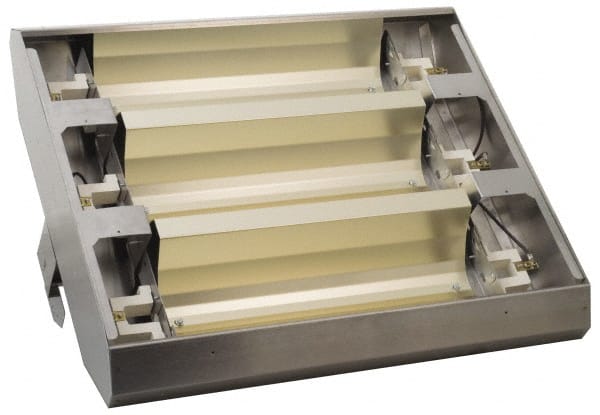 TPI - 24" Long x 21-1/2" Wide x 10-7/8" High, 240 Volt, Infrared Suspended Heater - Caliber Tooling