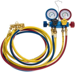 Imperial - 4 Valve Manifold Gauge - With 4 x 5' Hose - Caliber Tooling