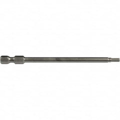 Apex - 1/8" Hex Bit - 1/4" Hex Drive, 3" OAL - Caliber Tooling