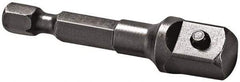 Apex - 1/2" Square Size Hex to Square Extension - 1/4" Hex Drive, 2" OAL - Caliber Tooling