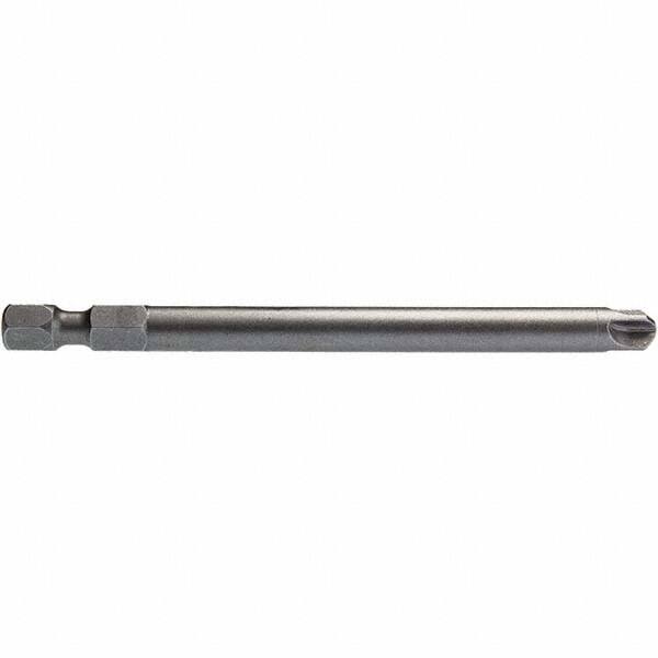 Apex - #10 Torq-Set Bit - 1/4" Hex Drive, 3-1/2" OAL - Caliber Tooling