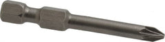 Apex - PZ.1 Posidriv Screwdriver Bit - 1/4" Hex Drive, 1-15/16" OAL - Caliber Tooling