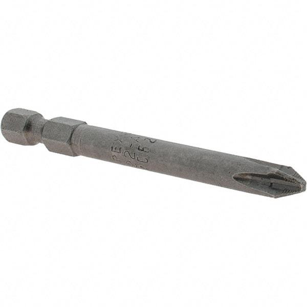 Apex - #2 Phillips Screwdriver Bit - 1/4" Hex Drive, 3/4" OAL - Caliber Tooling