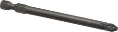 Apex - PZ.2 Posidriv Screwdriver Bit - 1/4" Hex Drive, 3-1/2" OAL - Caliber Tooling