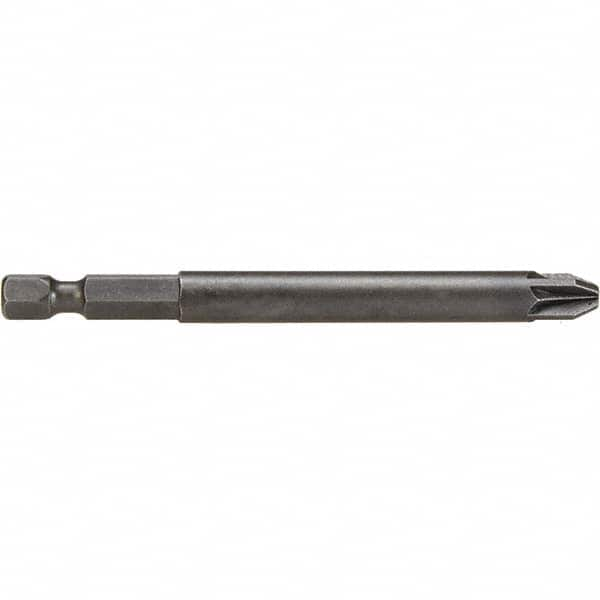 Apex - Power & Impact Screwdriver Bits & Holders; Bit Type: Posidriv ; Hex Size (Inch): 1/4 ; Phillips Size: #3 ; Overall Length Range: 5" and Longer ; Drive Size: 1/4 ; Overall Length (Inch): 6 - Exact Industrial Supply