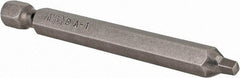 Apex - #1" Square Size Square Recess Bit - 1/4" Hex Drive, 2-3/4" OAL - Caliber Tooling