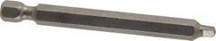 Apex - #2" Square Size Square Recess Bit - 1/4" Hex Drive, 2-3/4" OAL - Caliber Tooling