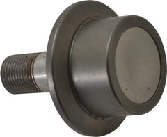 Osborn International - 1-3/4" Roller Diam x 1-3/16" Width, 3/4" Stud Diam x 1-3/4" Length, Flanged Concentric Stud Load Runner - Steel, 7/8" Thread Length, 3/4-16 Thread, 2-15/16" OAL, 1,100 Lb Dynamic Cap - Caliber Tooling