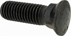 Value Collection - 5/8-11 UNC, 2" OAL, Alloy Steel Plow Bolt - Uncoated, Grade 8 - Caliber Tooling