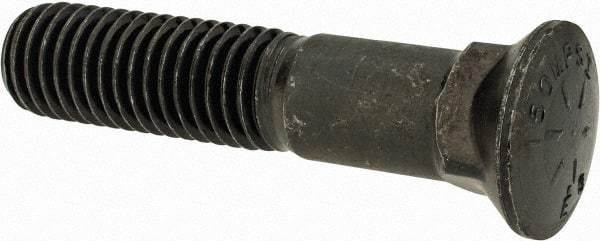 Value Collection - 5/8-11 UNC, 3" OAL, Alloy Steel Plow Bolt - Uncoated, Grade 8 - Caliber Tooling