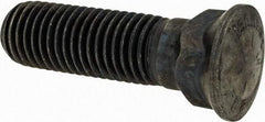 Value Collection - 3/4-10 UNC, 2-3/4" OAL, Alloy Steel Plow Bolt - Uncoated, Grade 8 - Caliber Tooling