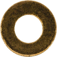 Value Collection - #2 Screw, Brass Standard Flat Washer - 0.099" ID x 0.187" OD, 0.02" Thick, Plain Finish - Caliber Tooling