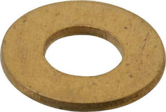 Value Collection - #10 Screw, Brass Standard Flat Washer - 0.2" ID x 0.437" OD, 0.036" Thick, Plain Finish - Caliber Tooling