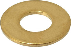 Value Collection - 3/8" Screw, Brass Standard Flat Washer - 0.392" ID x 7/8" OD, 0.062" Thick, Plain Finish - Caliber Tooling