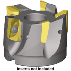 Kennametal - 5 Inserts, 40mm Cut Diam, 16mm Arbor Diam, 14.4mm Max Depth of Cut, Indexable Square-Shoulder Face Mill - 0/90° Lead Angle, 40mm High, ED.T 1404.. Insert Compatibility, Through Coolant, Series Mill 1-14 - Caliber Tooling