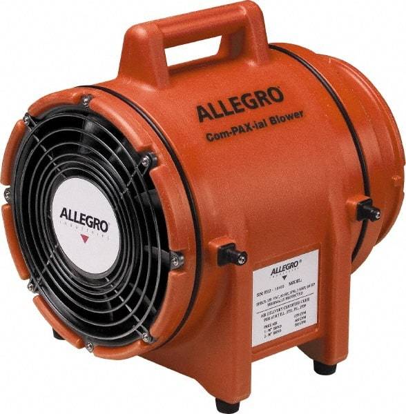 Allegro - 8" Inlet, Electric AC Axial Blower - 0.33 hp, 831 CFM, 115 Max Voltage Rating - Caliber Tooling