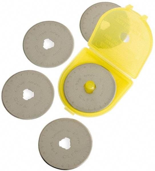 Olfa - 5 Piece Tool Steel Rotary Blade - 45mm OAL - Caliber Tooling