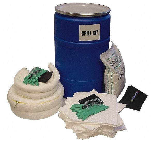 PRO-SAFE - Oil Only Spill Kit - 55 Gal Polyethylene Drum - Caliber Tooling