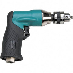 Dynabrade - 1/4" Keyed Chuck - Pistol Grip Handle, 3,600 RPM, 0.4 hp, 90 psi - Caliber Tooling