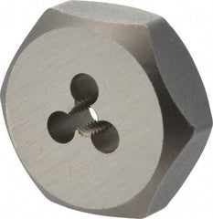 Irwin - #10-32 UNF Thread, 1" Hex, Right Hand Thread, Hex Rethreading Die - Carbon Steel - Exact Industrial Supply