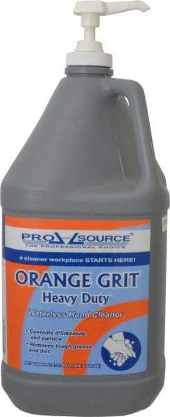 PRO-SOURCE - 1 Gal Pump Bottle Liquid Hand Cleaner - Orange (Color), Citrus Scent - Caliber Tooling