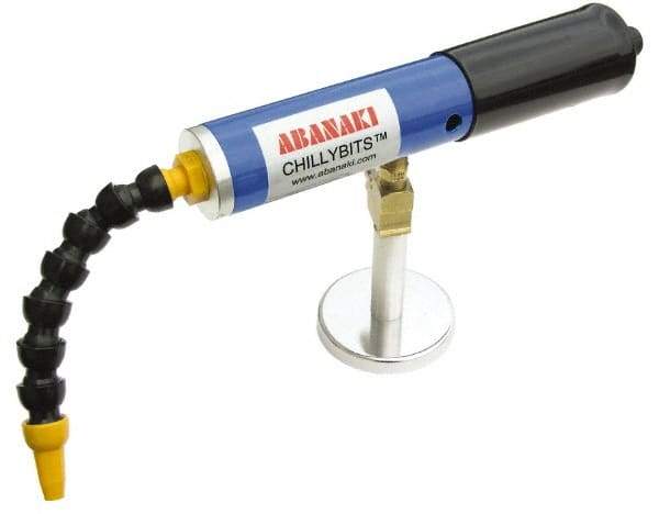 Abanaki - Cold Air Coolant System - 3/8" Hose Inside Diam, Includes Air Chiller, Filter, Magnetic Clamp - Caliber Tooling